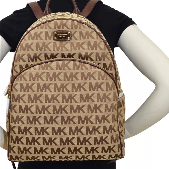 michael kors abbey large backpack brown